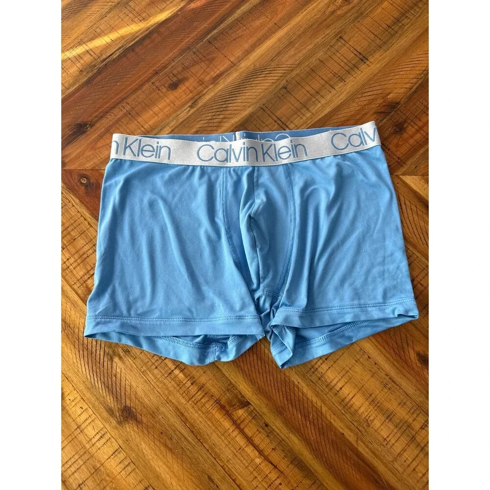 Calvin Klein Men’s Medium Trunks 7-Pack Underwear Grey Blue Grey Cotton Stretch